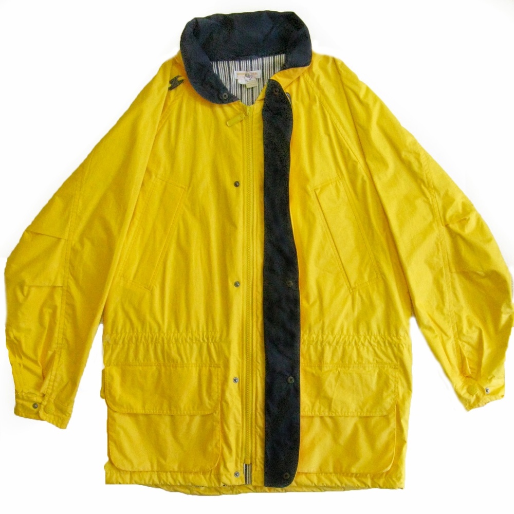 Brooks Brothers Yellow Rain Windbreaker Jacket